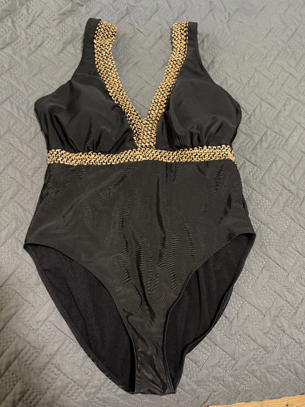 Bathing suit, black, SHEIN, size XL